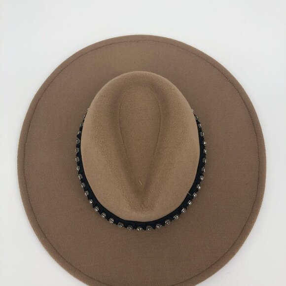 Glitzy Bella Tan Wool Cowboy Hat | Perfect for All Seasons main image 4